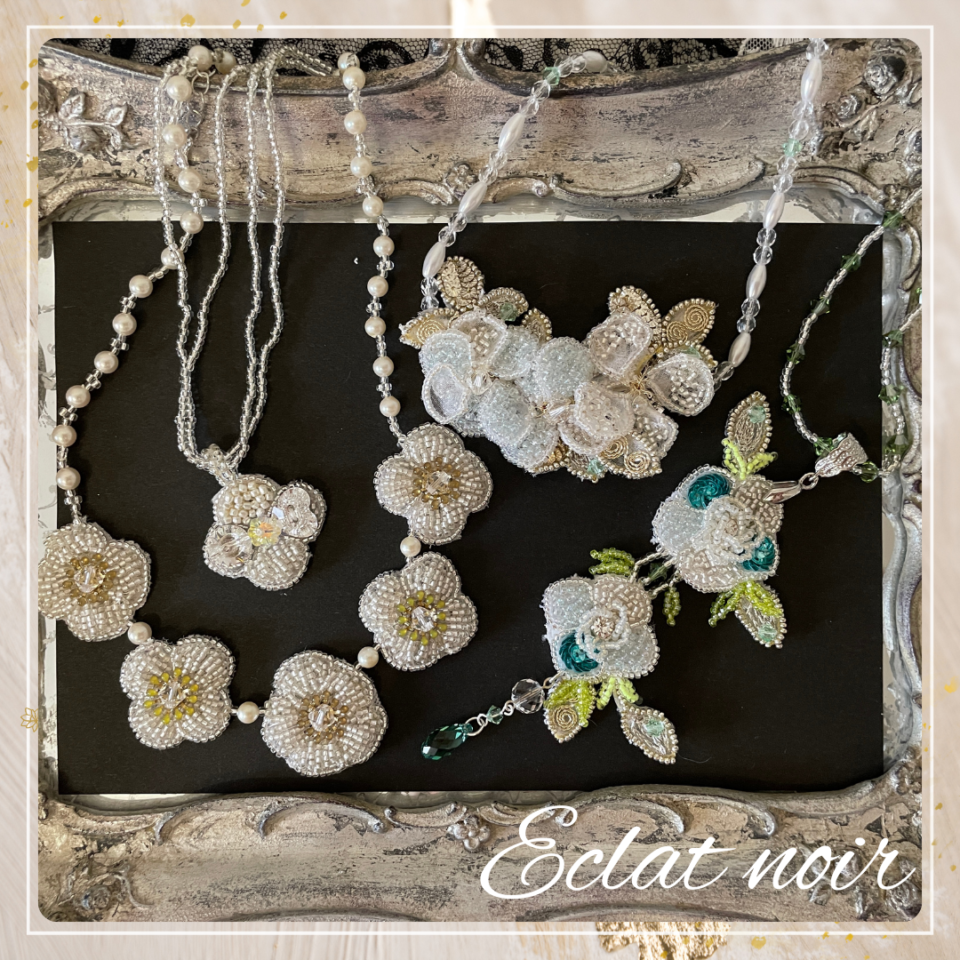 刺繍コスチュームジュエリー